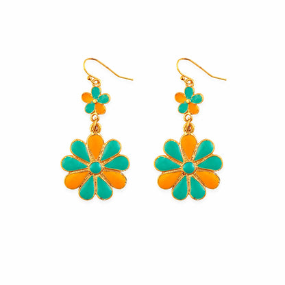 Sun Mesa Flower Earrings