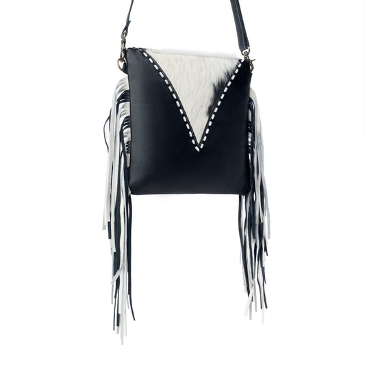 Myra Chilton Draw Hairon Concealed Carry Bag – Stylish Cowhide & Leather Crossbody with Adjustable Leather Strap