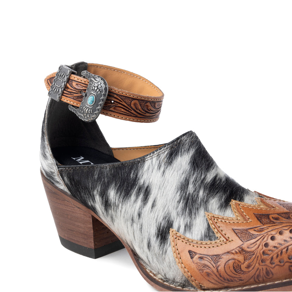 Zora Canyon Hair-On Hide Mules