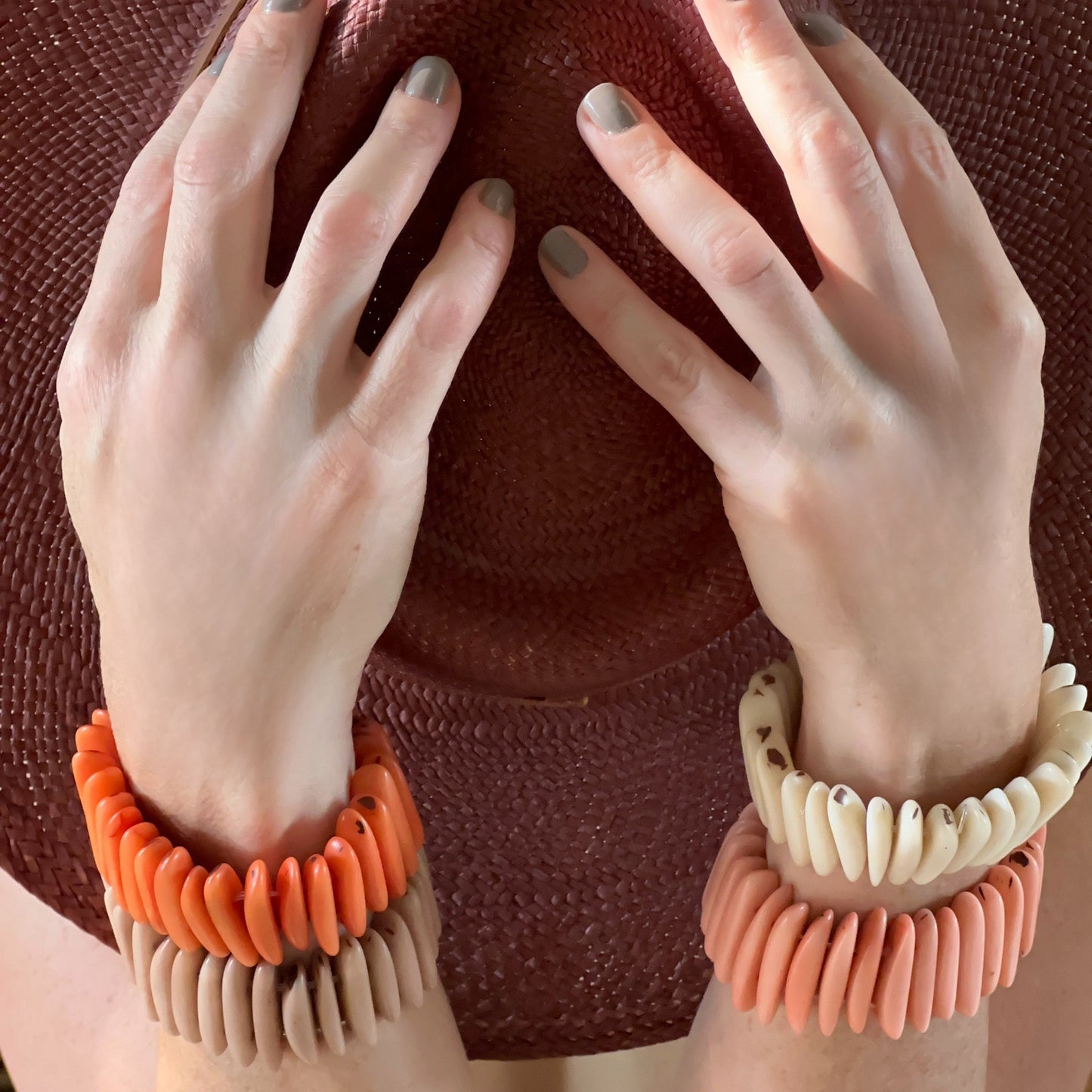 TRIBAL STATEMENT TAGUA NUT BRACELET