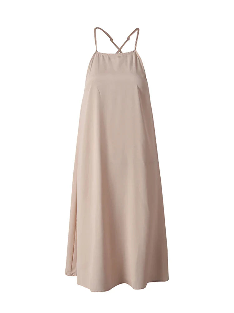 Wild Heart Feather Halter Maxi Dress