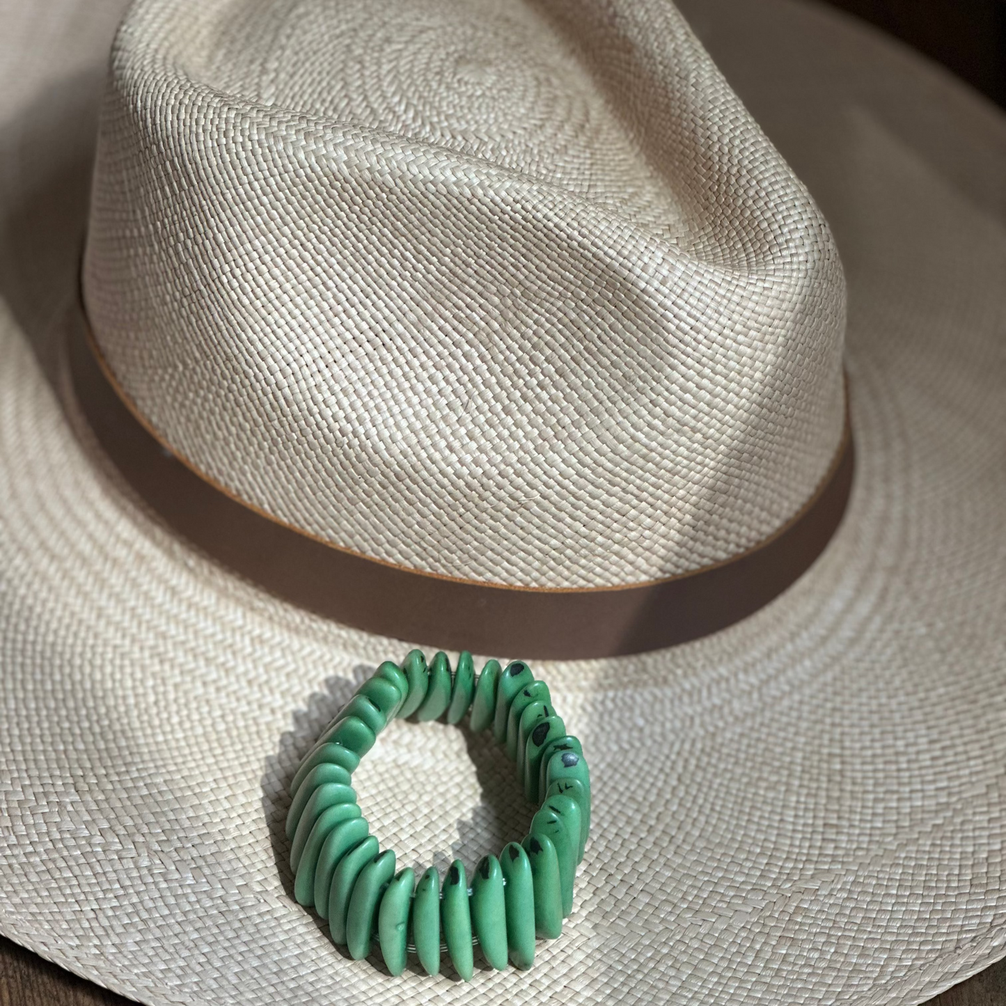 TRIBAL STATEMENT TAGUA NUT BRACELET