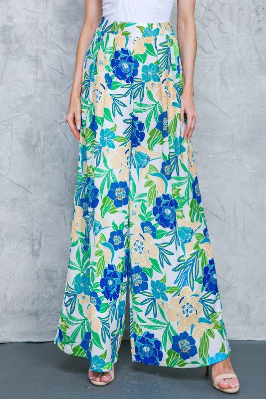 FLORAL IN THE WORLD WOVEN PANTS