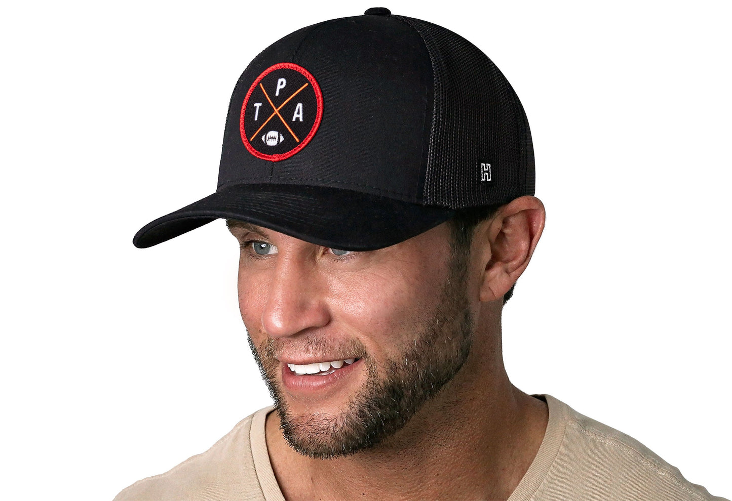 Tampa Bay Trucker Hat  |  Black TPA X Football Snapback