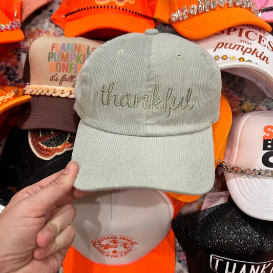 Thankful Corduroy Dad Hat