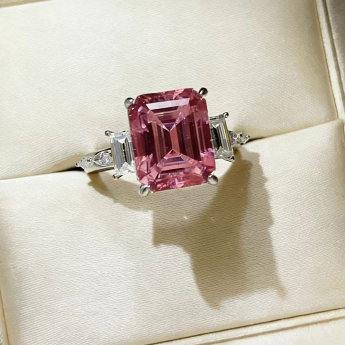 5 CARAT MOISSANITE .925 STERLING SILVER RING