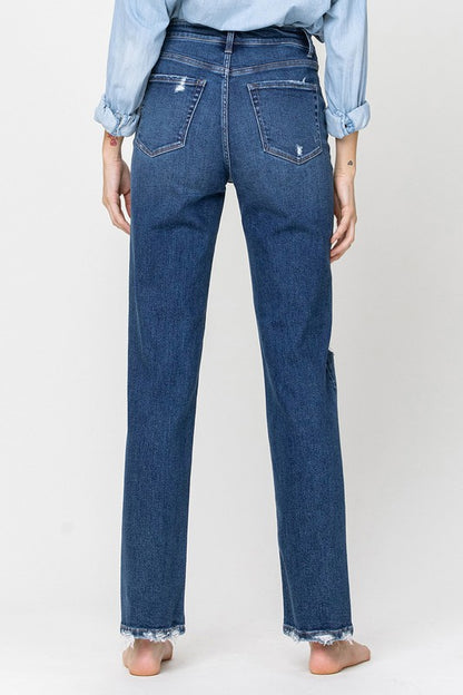 Super High Rise Straight Leg Jeans