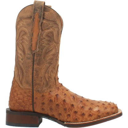 Dan Post Alamosa -Mens Ostrich Skin Leather Cowboy Boots