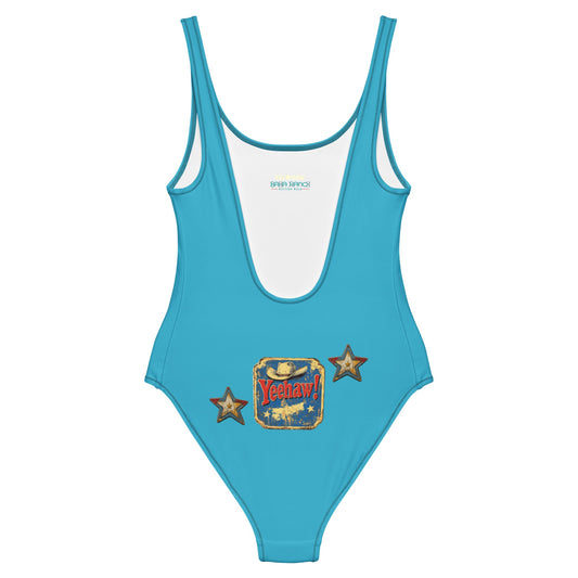Baha Ranch Yeehaw Vintage Cowgirl One-Piece Swimsuit