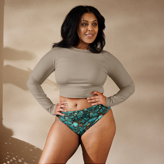 Baha Ranch Yeehaw All Turquoise Bikini Bottoms