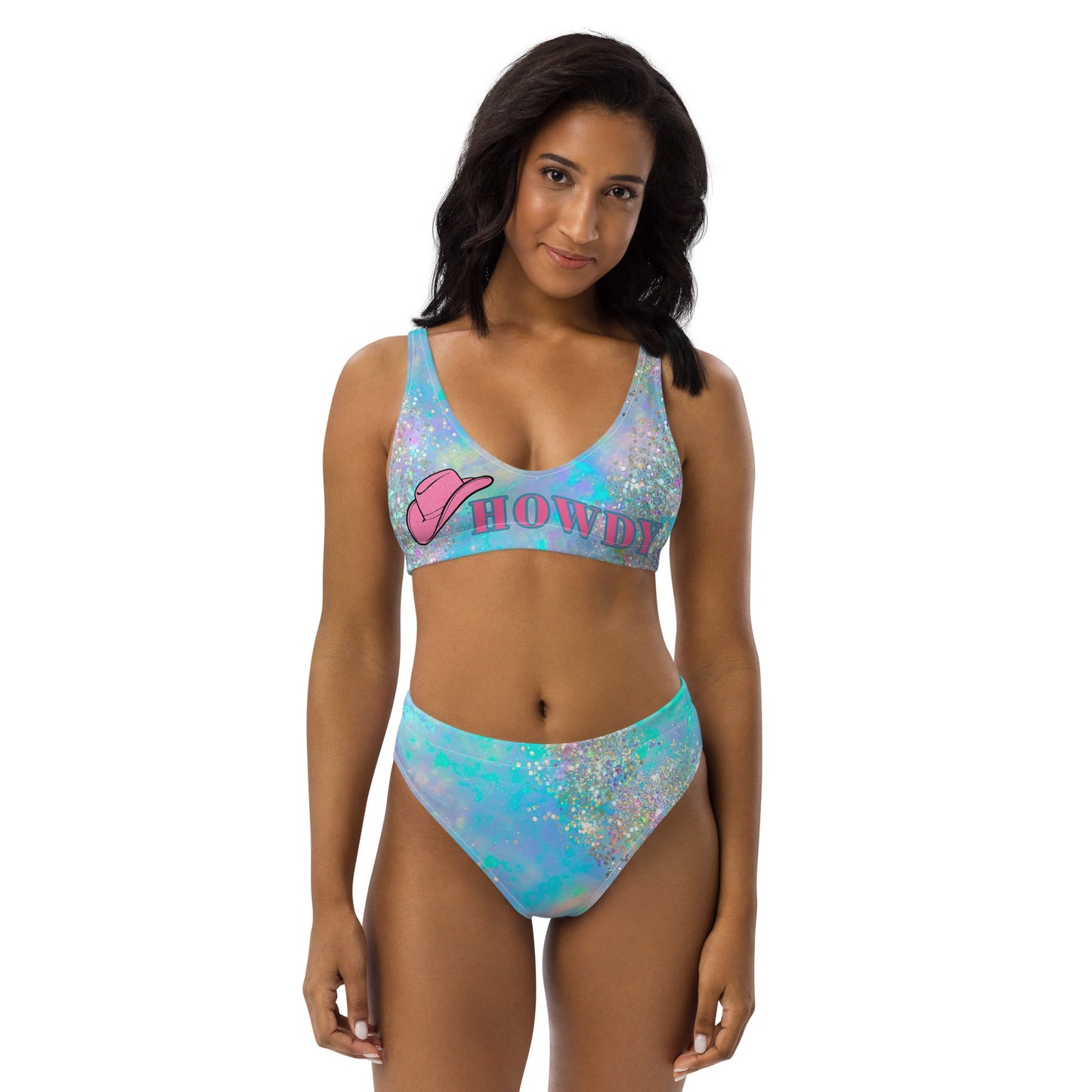 Baha Ranch Yeehaw Howdy Opal Glitter Bikini