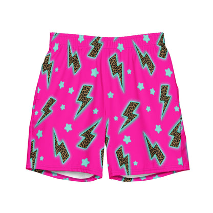 Baha Ranch Yeehaw Leopard Lightning Men's Swim Trunks