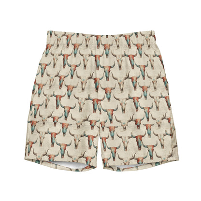 Baha Ranch Bullhead Skull Swim Trunks