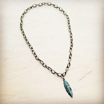 Antique Gold Collar Necklacew/ Feather Pendant - Rustic Jade Designs Co