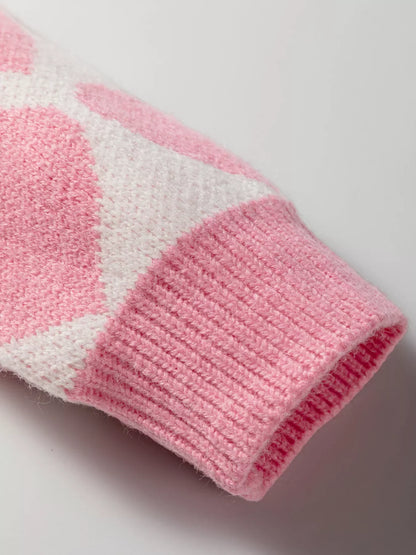 Valentine Heart Round Neck Sweater