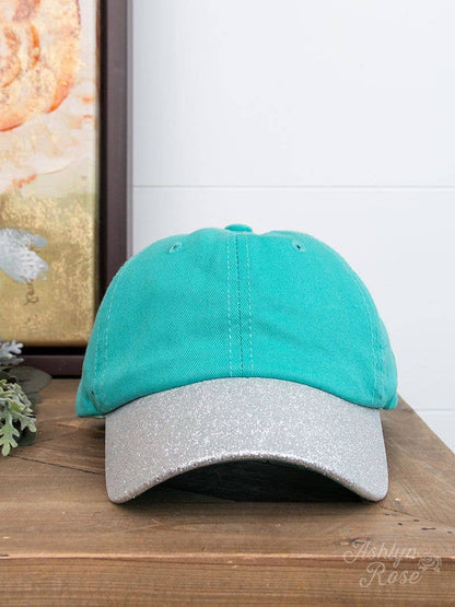 GIRL'S TURQUOISE HAT WITH SILVER BILL