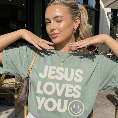 Jesus Loves You Graphic T-Shirt | Faith-Based Christian Tee