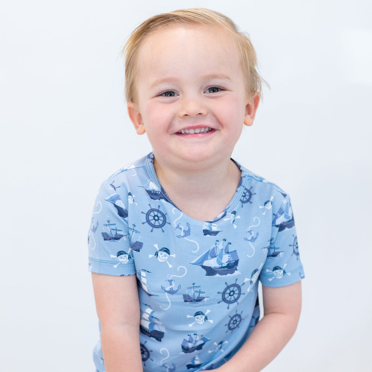 Pirate Ships Big Kid Pajama S/S