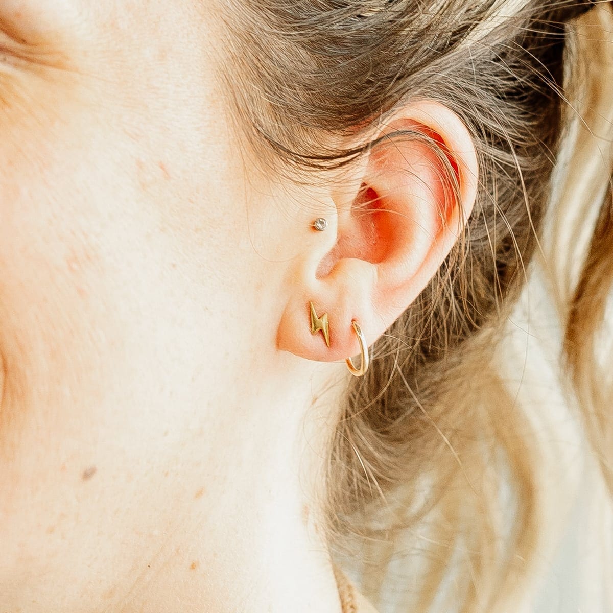 Bolt Stud Earrings