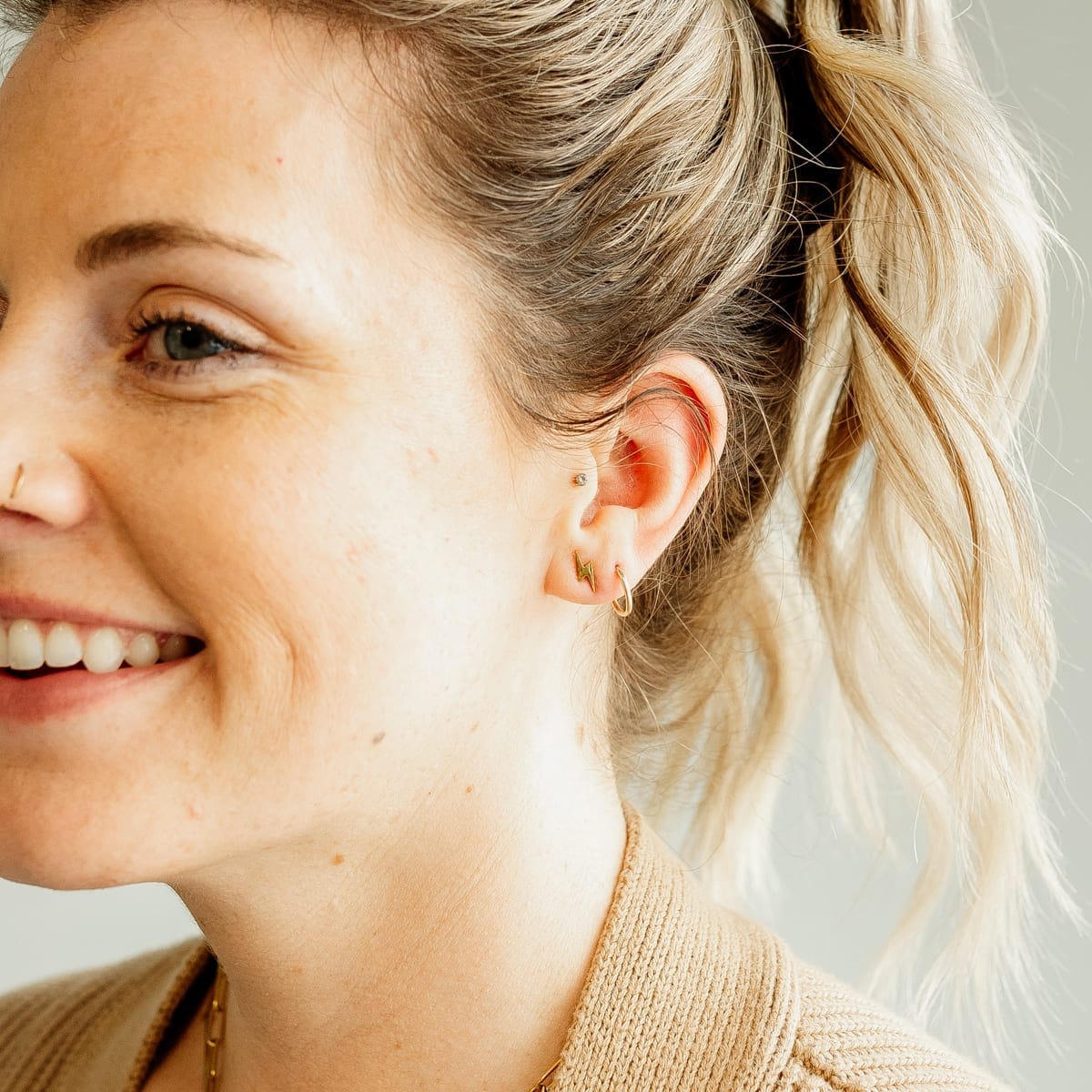 Bolt Stud Earrings