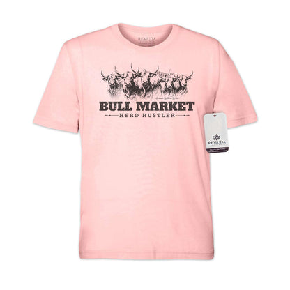 Bull Market Herd Hustler - Adult Unisex Western Tee T-Shirt