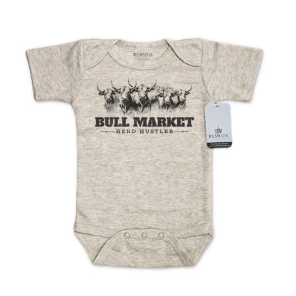 Bull Market Herd Hustler - Infant One Piece Western Romper