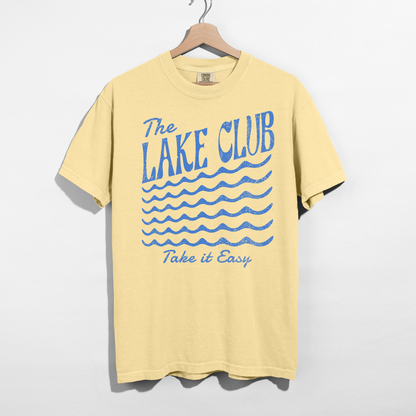 The Lake Club Take It Easy Lake Life T-Shirt | Summer Boating Graphic Tee
