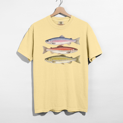 Vintage Trout Fishing Graphic Tee |  Fishing Shirt