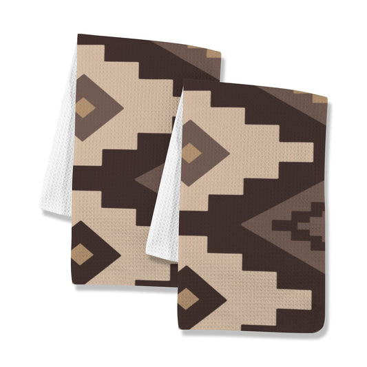 Earth Aztec Set of 2 Dish Towels Kitchen Towel Made in America
