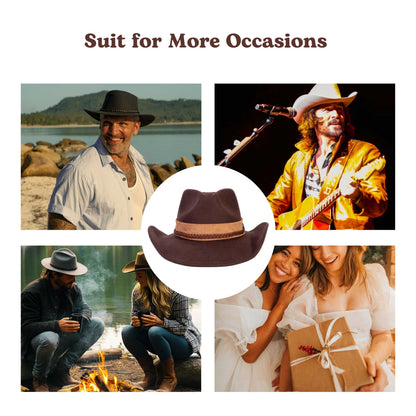 Canyon Dark Coffee Felt Cowboy Hat