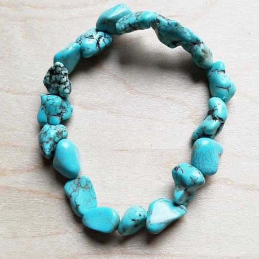 Chunky Turquoise Bracelet - Rustic Jade Designs Co