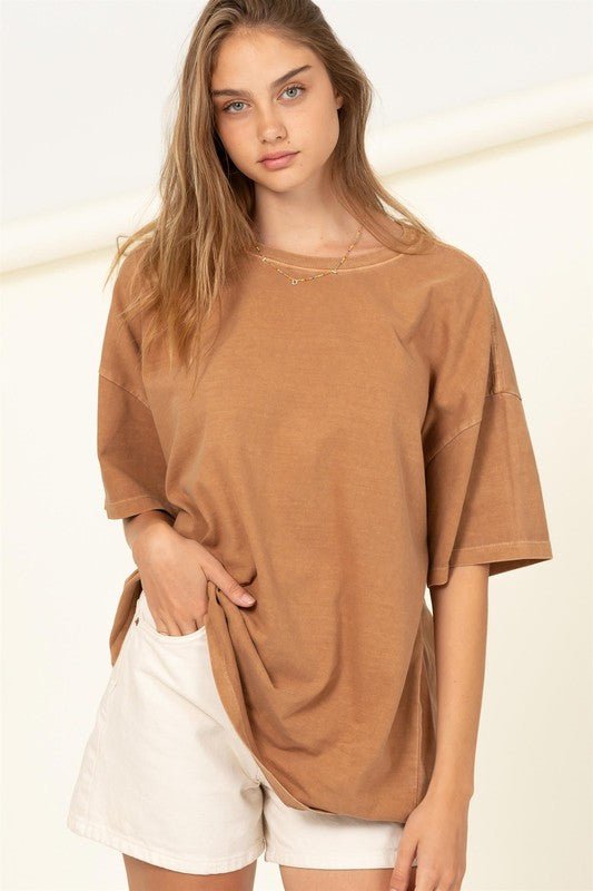 COOL AND CHILL OVERSIZED T - SHIRT - Rustic Jade Designs Co