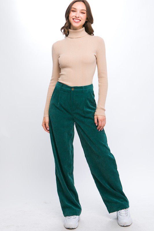 Corduroy Trouser Pants - Rustic Jade Designs Co