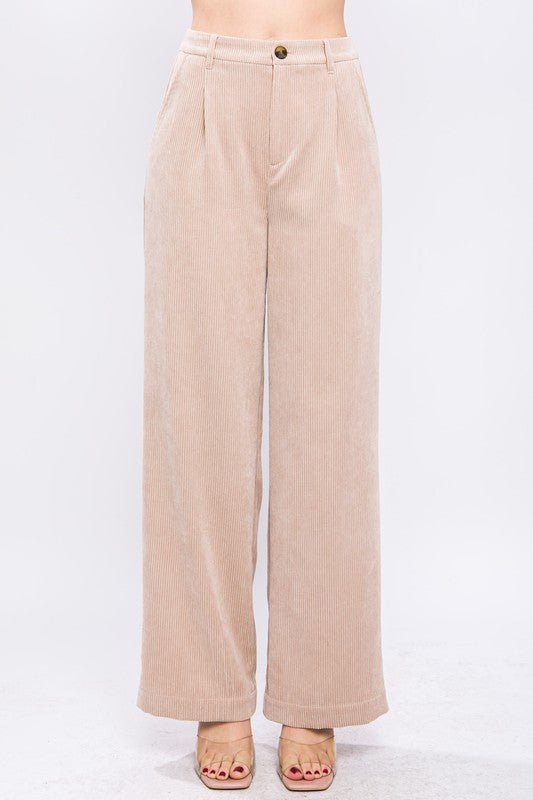 Corduroy Trouser Pants - Rustic Jade Designs Co