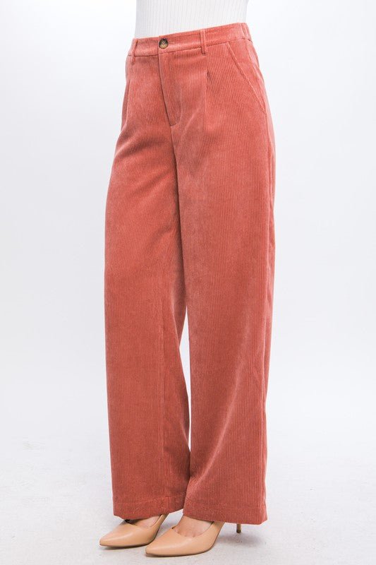 Corduroy Trouser Pants - Rustic Jade Designs Co