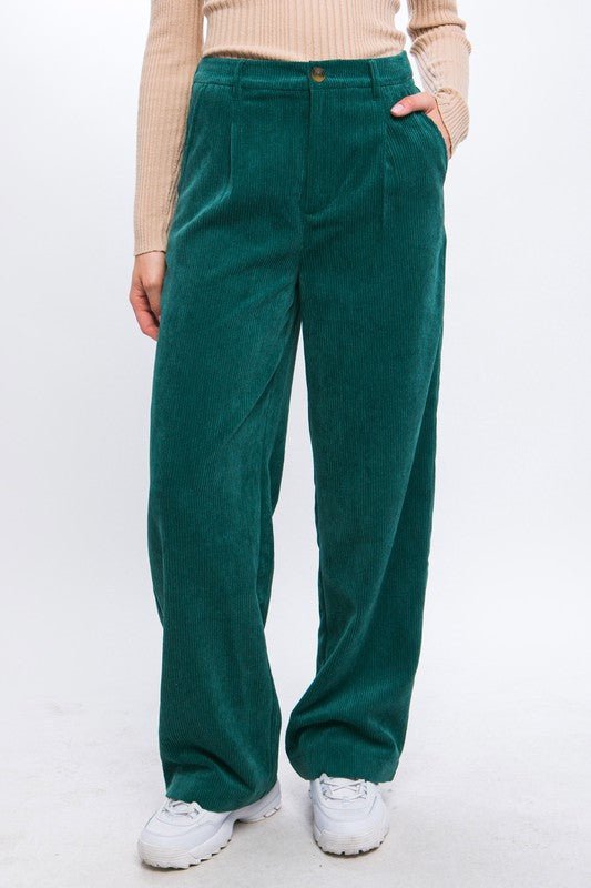 Corduroy Trouser Pants - Rustic Jade Designs Co