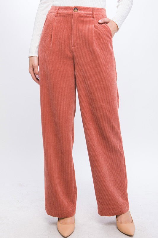 Corduroy Trouser Pants - Rustic Jade Designs Co