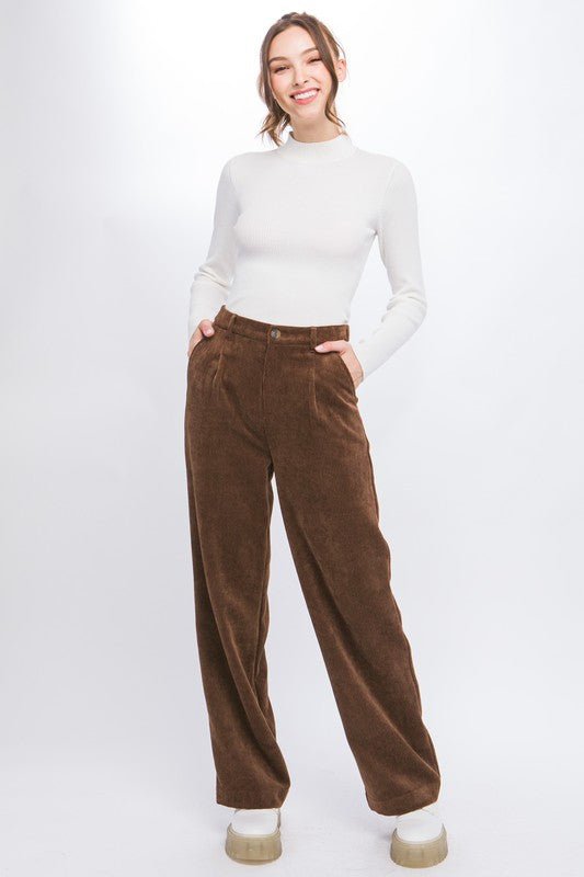 Corduroy Trouser Pants - Rustic Jade Designs Co