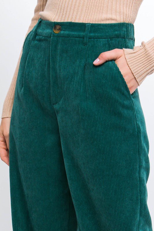 Corduroy Trouser Pants - Rustic Jade Designs Co