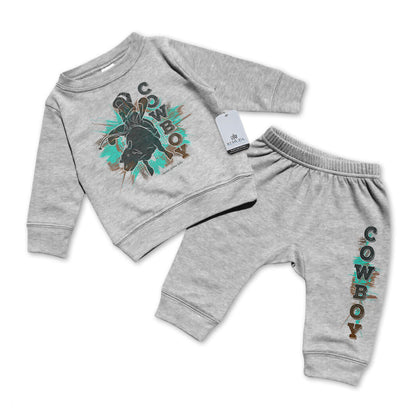 Cowboy Rodeo Bull Rider - Infant 2 Piece Sweatsuit