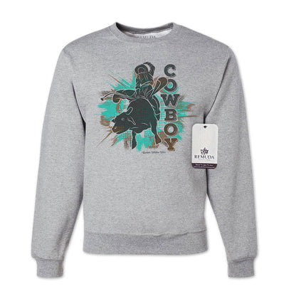 Cowboy Rodeo Bull Rider - Adult Unisex Western Sweatshirt