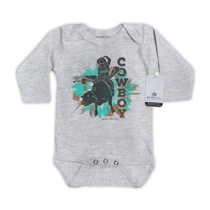 Cowboy Bull Rider - Infant Kids One Piece Western Romper