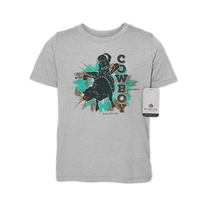 Cowboy Rodeo Bull Rider - Youth Western Tee T-Shirt