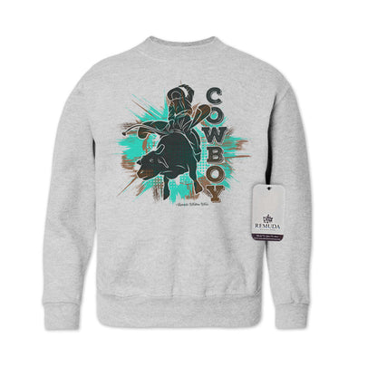 Cowboy Rodeo Bull Rider - Western Youth Sweatshirt