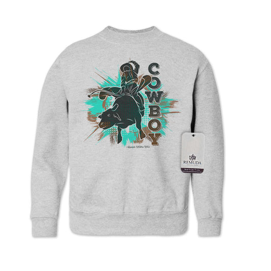 Cowboy Rodeo Bull Rider - Western Youth Sweatshirt