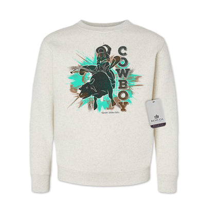 Cowboy Rodeo Bull Rider - Western Youth Sweatshirt