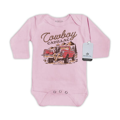 Cowboy Cadillac - Infant Kids One Piece Western Romper