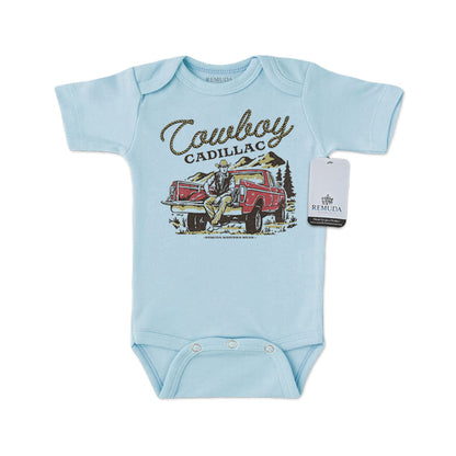 Cowboy Cadillac - Infant Kids One Piece Western Romper