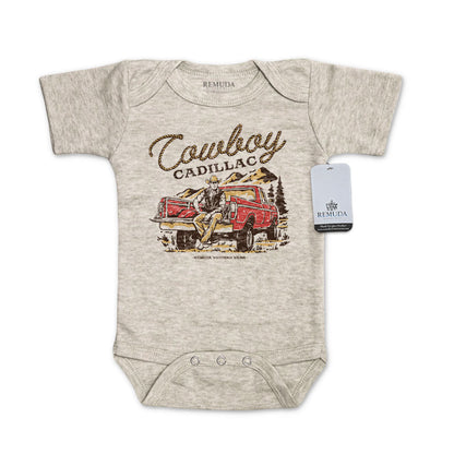 Cowboy Cadillac - Infant Kids One Piece Western Romper