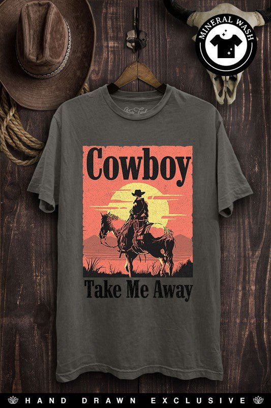 Cowboy Take Me Away Graphic Top - Rustic Jade Designs Co